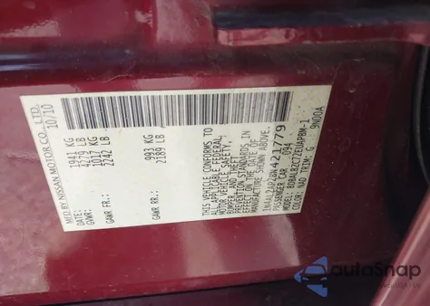 2011 Nissan Altima 2.5 S from USA, damaged, VIN 1N4AL2AP2BN421779